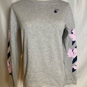 Off-White Gray and Pink long sleeve kids